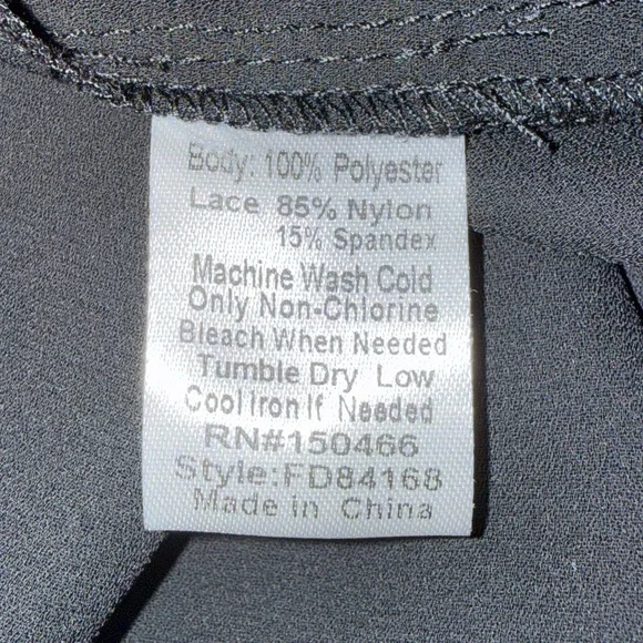 Fun2fun black lace camisole/ tank top - Picture 9 of 10